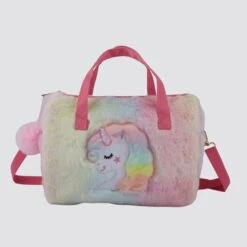 A1364 Plush Unicorn Mini Bag