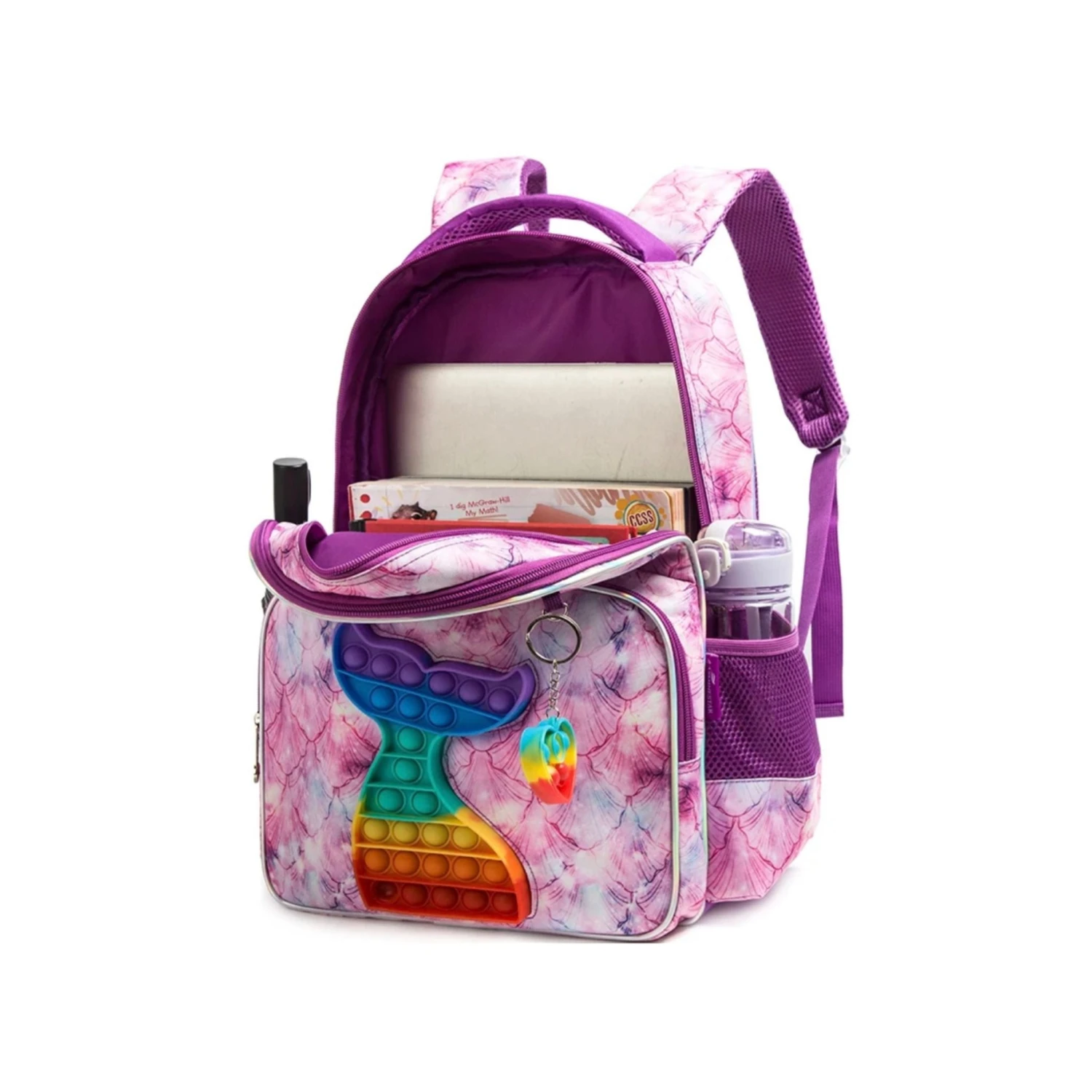 Mermaid Pop- It 3-Piece Backpack Set 4 Mermaid Pop- It 3-Piece Backpack Set - Image 2