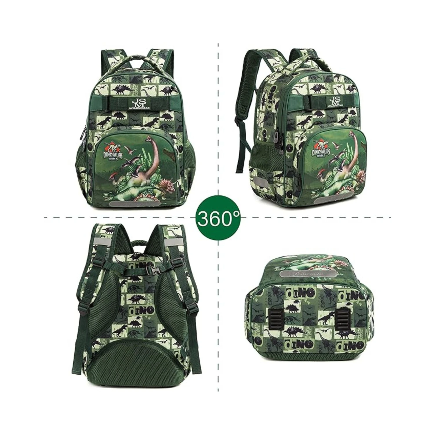 Dinosaur 3-Piece Backpack Set 4 Dinosaur 3-Piece Backpack Set - Image 2