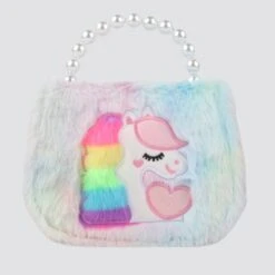 A1465 Fluffy Unicorn Handbag / Crossbody