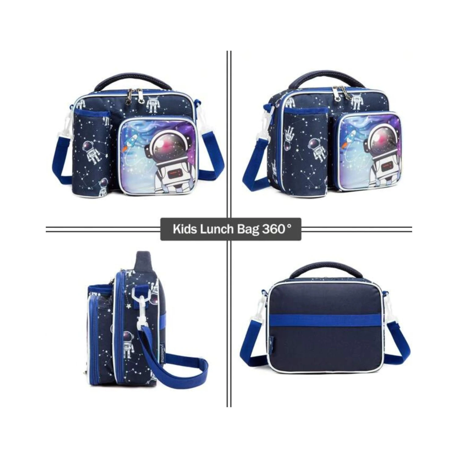 Boys Astronaut Insulated Lunch Bag 5 Boys Astronaut Insulated Lunch Bag - Image 3