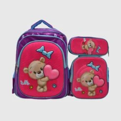 1613 Teddy Bear Backpack Set