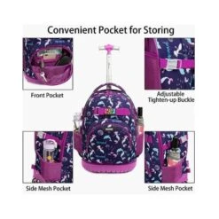 Mermaid 3-Piece Backpack Trolley Set -Fashion Bag Store 3 4056e34a 9dc1 41be 88dc 7e40dc80c639