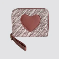 S3465 Heart Print Mini Wallet