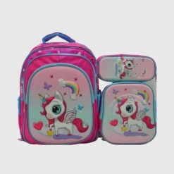 1613 Unicorn Character Backpack Set
