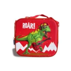 HX01568 Red Dinosaur Insulated Lunch Bag
