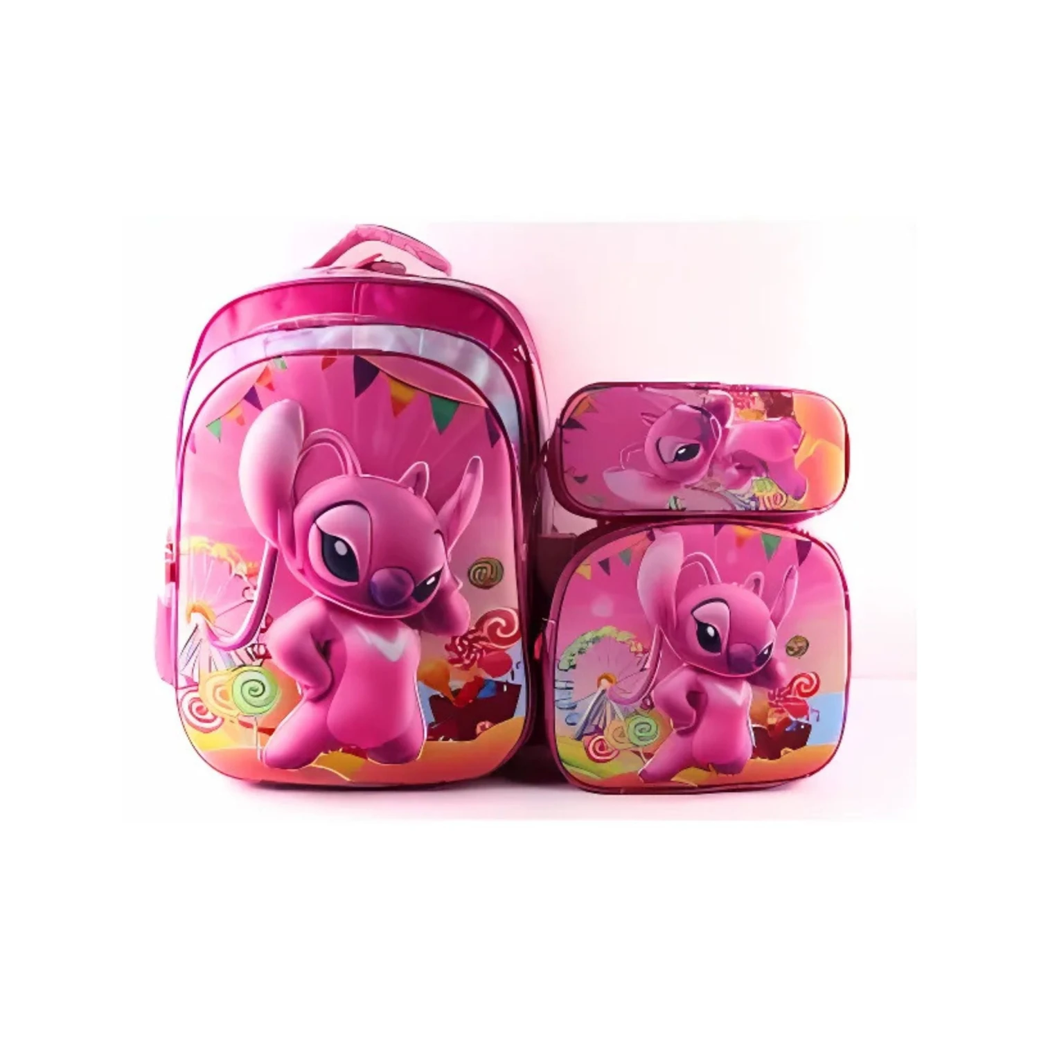 G472 Stitch Girls Multi-print Backpack Set 5 G472 Stitch Girls Multi-print Backpack Set - Image 3