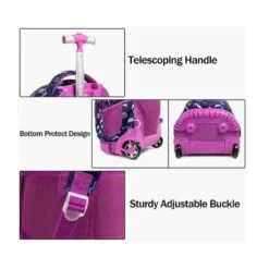 Mermaid 3-Piece Backpack Trolley Set -Fashion Bag Store 5 4d5edf53 7482 424b 99e7 1e7c1dfe87c8