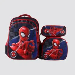 G2825 Spiderman 3-Piece Backpack / Trolley Set
