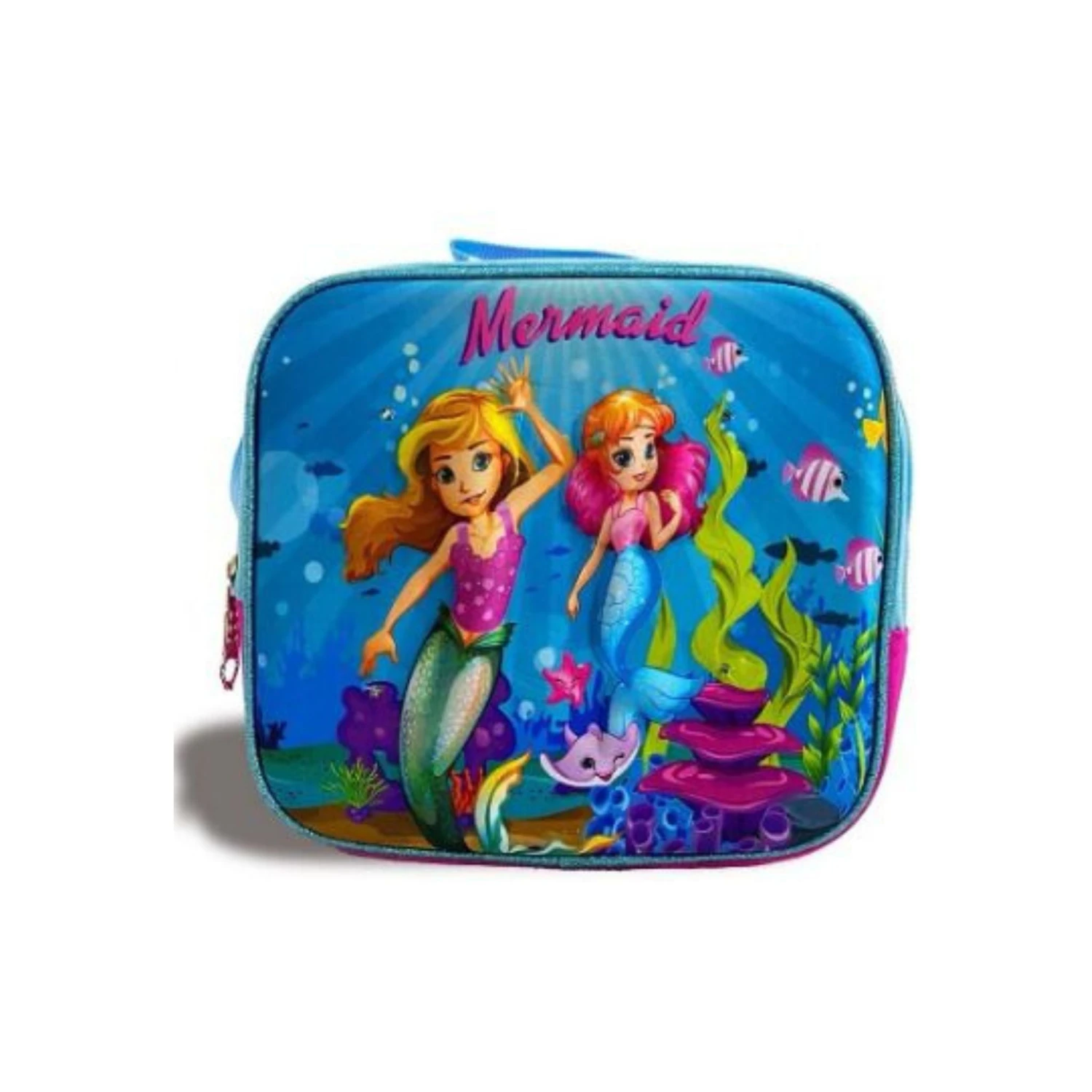 HX01568 Girls Mermaid Insulated Lunch Bag 3 HX01568 Girls Mermaid Insulated Lunch Bag
