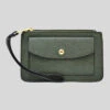 Bosalina 2 Section Wristlet -Fashion Bag Store Bosalina 2 Section Wristlet Green
