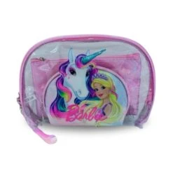 S3577 Barbie MultiPurpose 3 Piece Pouch Set