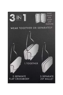 BXD2431Bosalina 3 In 1Crossbody Wallet -Fashion Bag Store CROSSBODY
